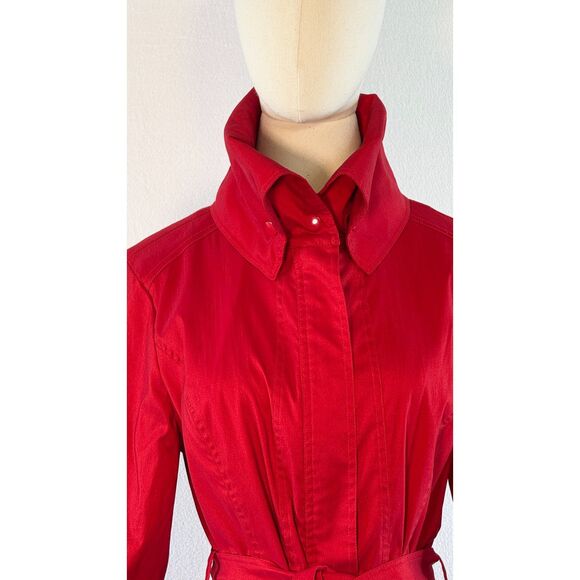 Samuel Dong | Classic Red Bubble Balloon Dress Coat | Sz S - Picture 7 of 15